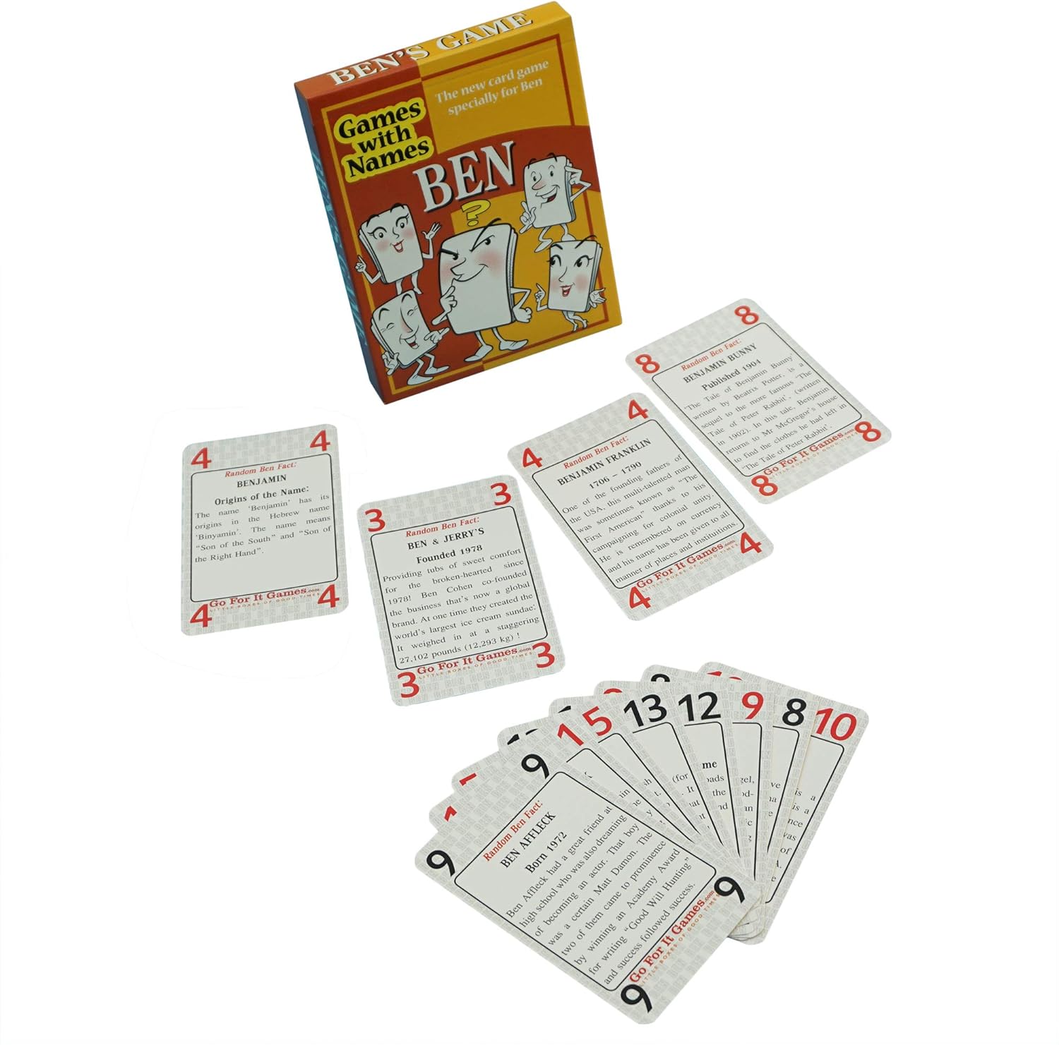BEN'S GAME: New card game gift for men or boys called Ben or Benjamin. Ideal for birthdays games night - Image 5