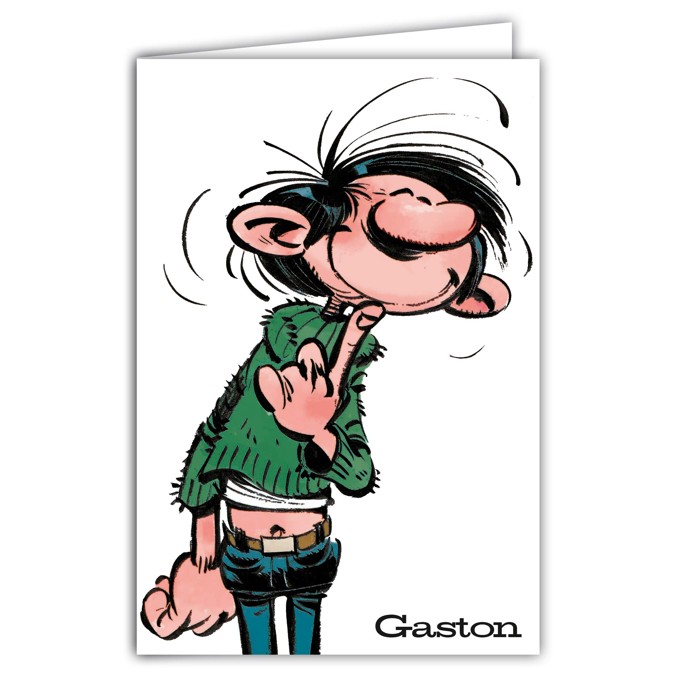 Gaston Lagaffe Happy Birthday Card