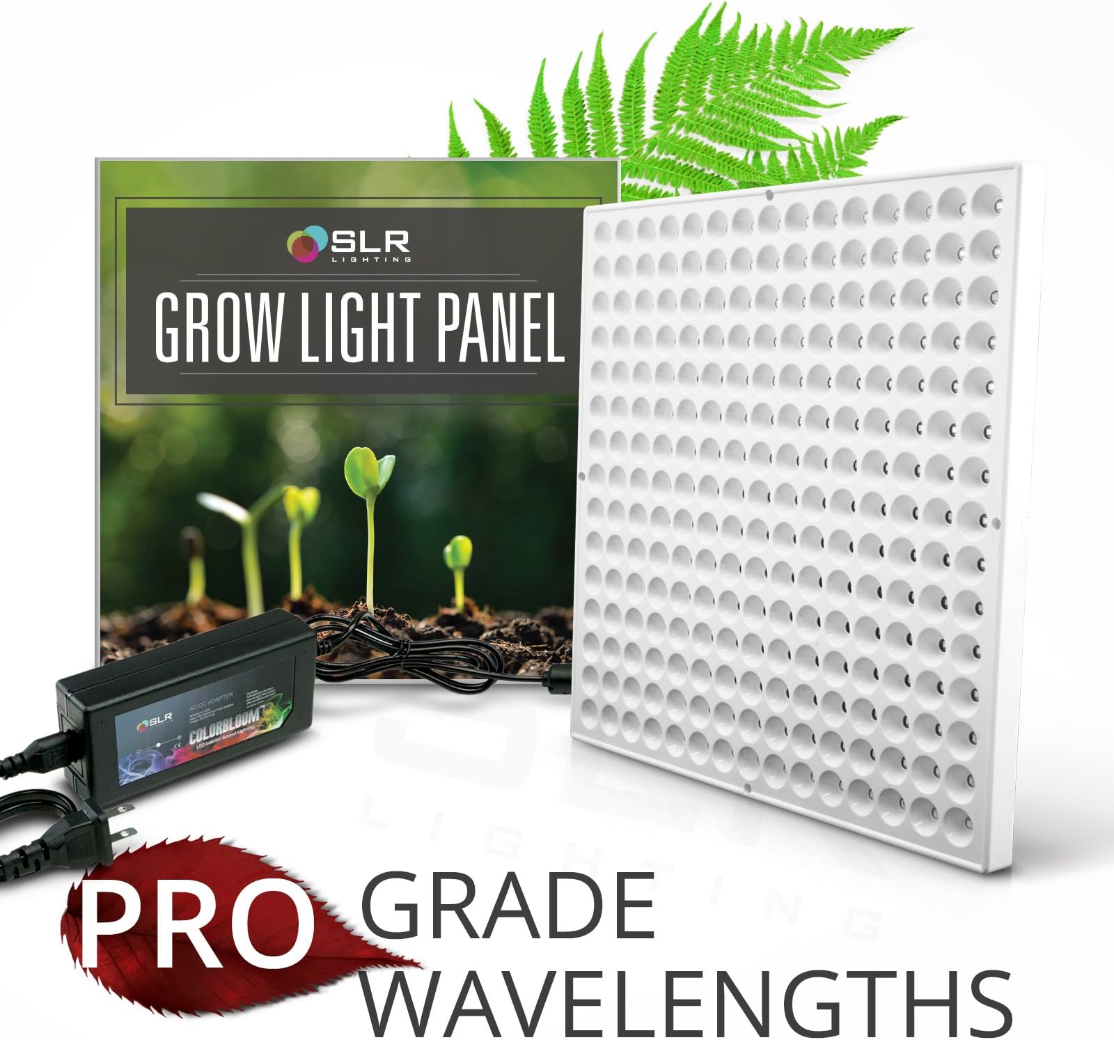 SLR Lighting LED Grow Light Panel Professional Grade for Plants Indoor Lamp, Gardens, Closets, Greenhouses, Vegetables, Herbs, Flowers with BioGlow Red & Blue LEDs for Hydroponics and Horticulture