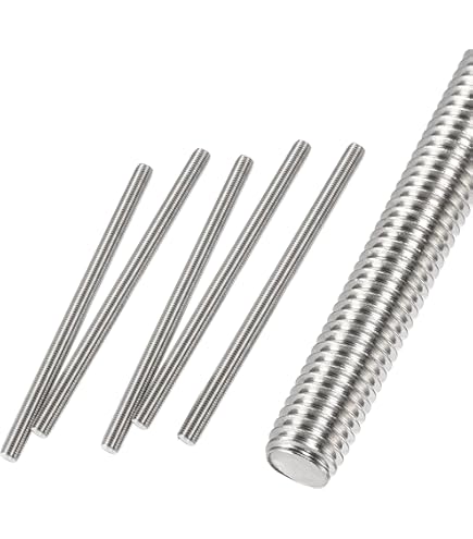 Uxcell 3Pack M10 X 150mm 1.5mm Pitch 304 Stainless Steel Fully Threaded Rod Bar Studs