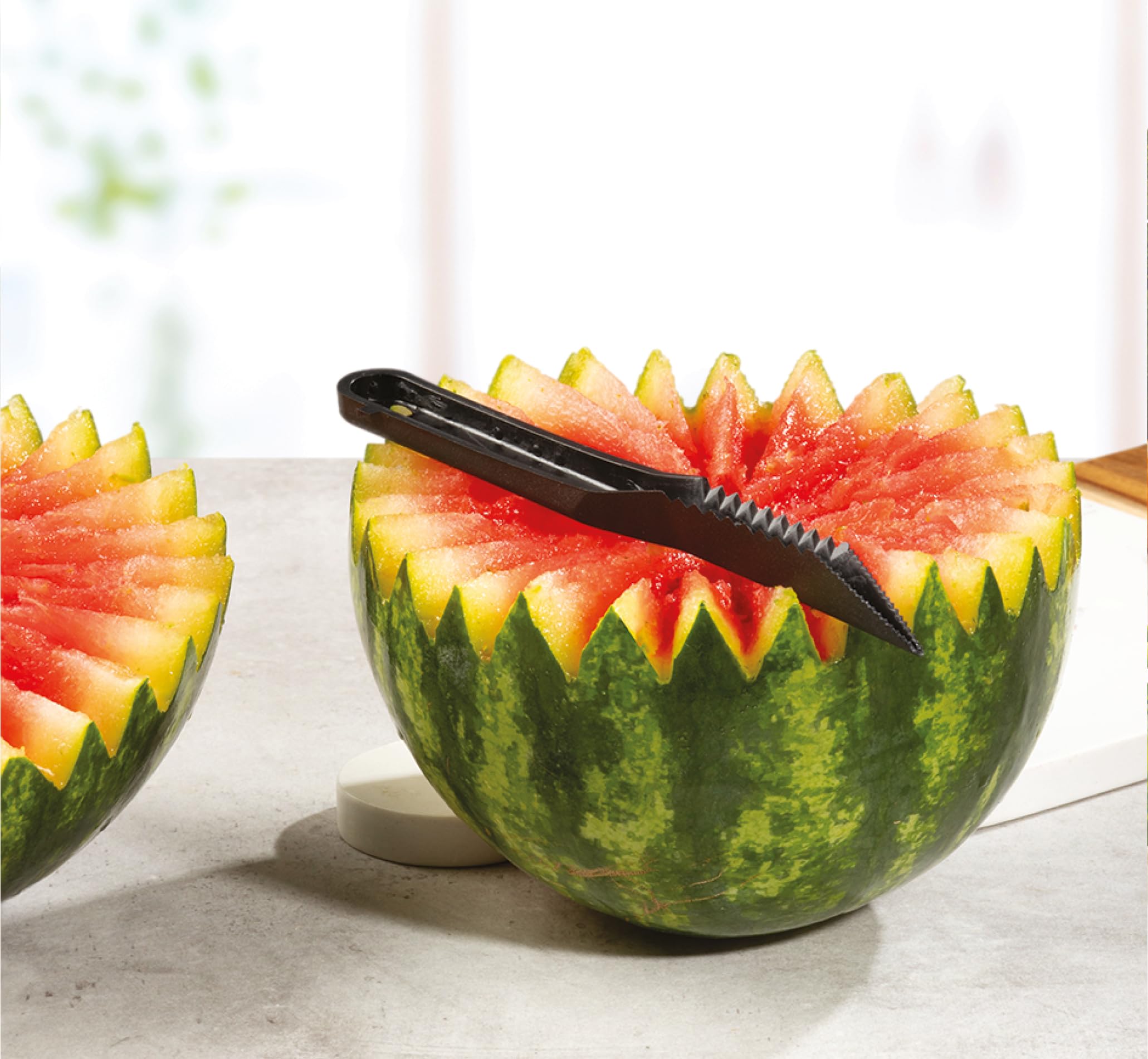 V Cutter & Spiral Cutter Tool Combo. Potato Spiral Cutter, Fruit & Veg Decorative Cutter