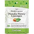 Wedderspoon Manuka Honey Immunity Lozenges, Cool Mint, 2.6 Oz (Pack of 1), Genuine New Zealand Honey, Boost Immunity Within Two Hours