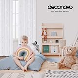 Deconovo Stars Foil Printed Thermal Blackout Curtains Eyelet 2 Panels 46x72 in view 3