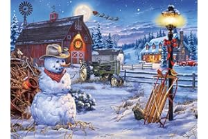 Buffalo Games - Darrell Bush - Country Christmas - 1000 Piece Jigsaw Puzzle For Adults -Challenging Puzzle Perfect for Game Nights - Finished Size is 26.75 x 19.75