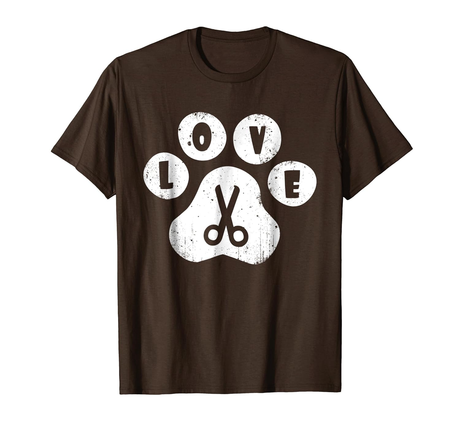 Dog Grooming TShirt Love Dogs Pet Groomer Vintage Paw PrintAZP anzpets