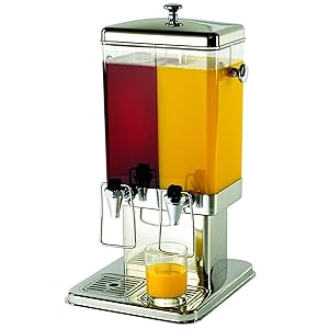 TableCraft Products 70 (2) 1.5 gal Double Beverage Dispenser, 11.5 x 13.5 x 22.75"