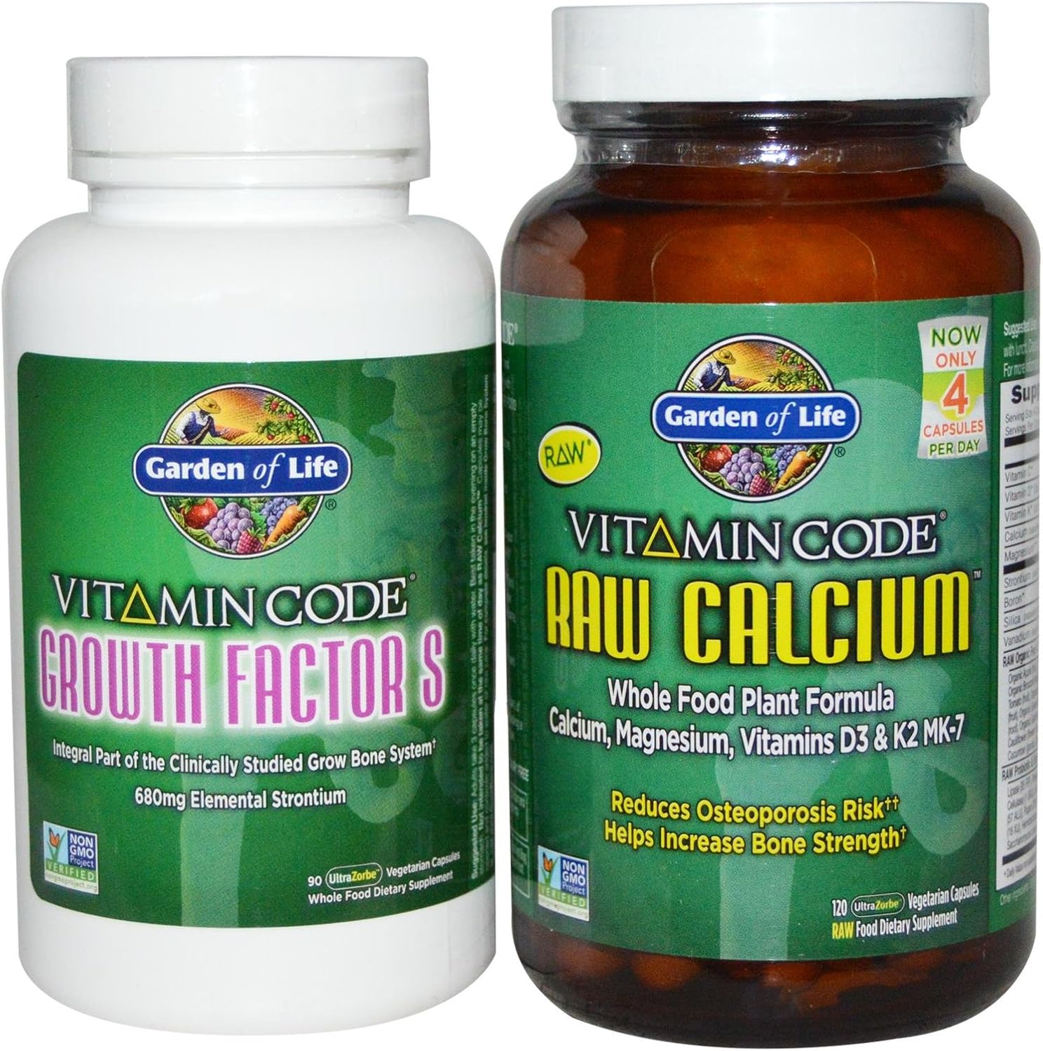 Garden of Life Vitamin Code Grow Bone 2pack 60 day supply