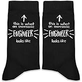 This Is What an Awesome Engineer Looks Like Socks – Funny Engineer Gifts for Birthday, Christmas, Graduation, Father's Day, Mother's Day, etc.(194)