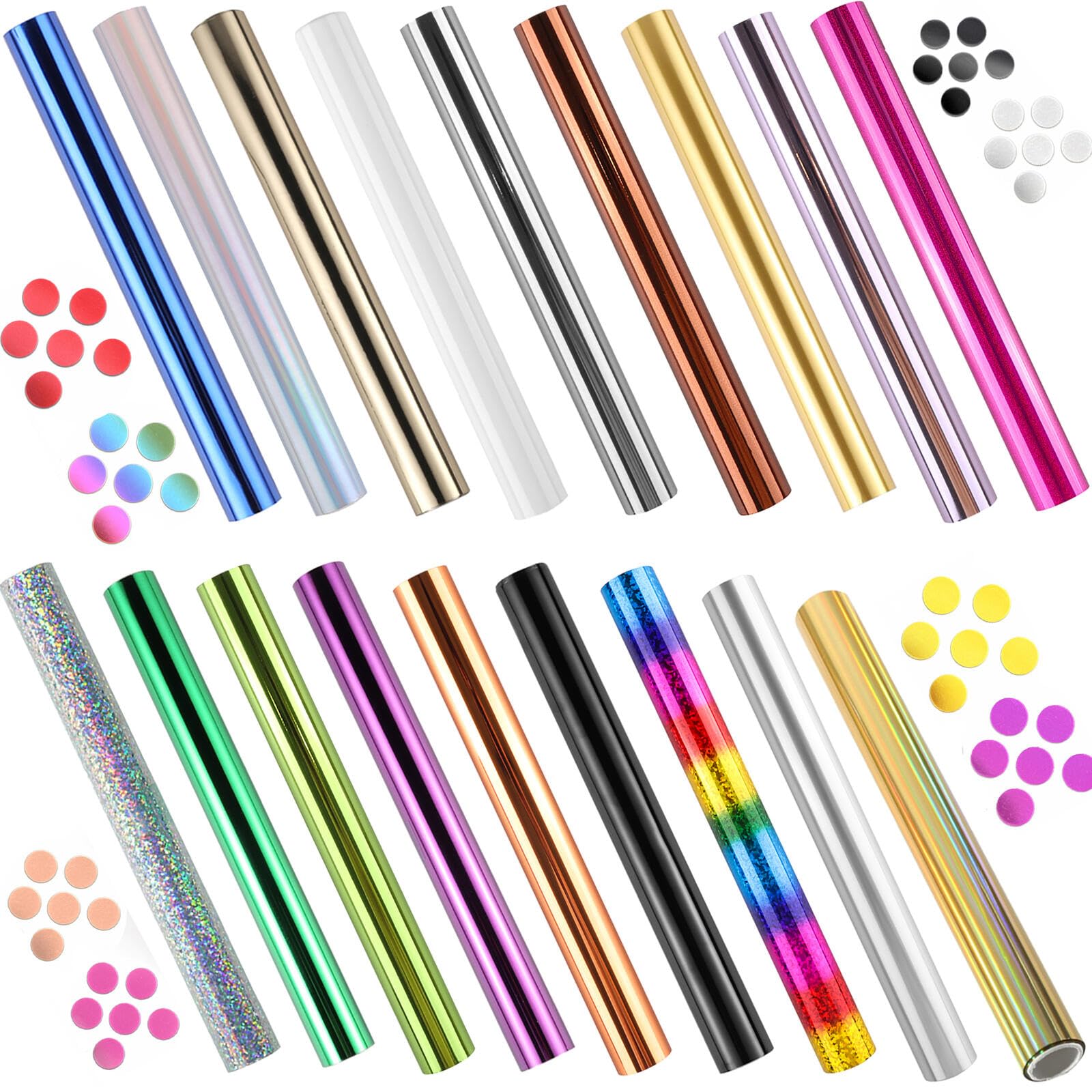 18PCS Transfer Foil Paper Bundle for Foil