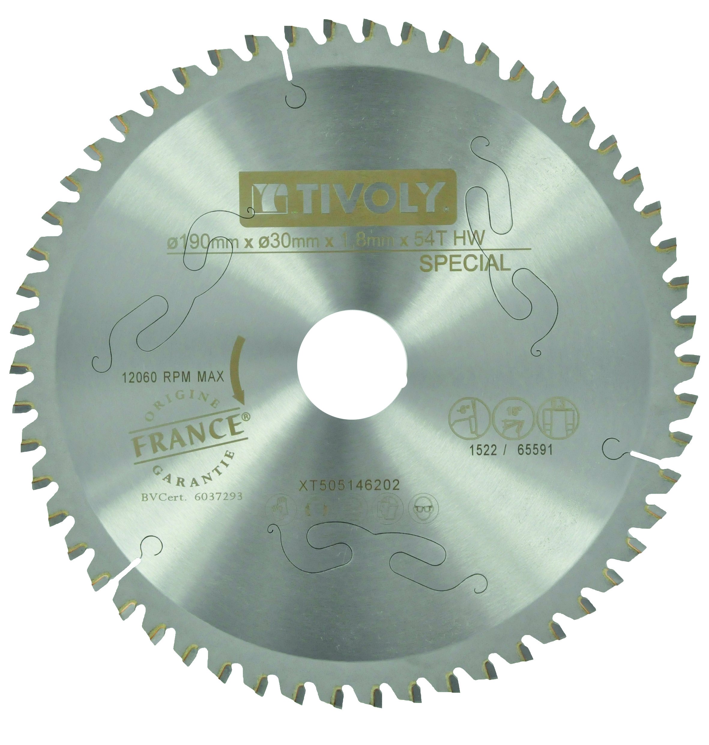 Tivoly xt505146202 Circular Saw Blade, Steel, 190 cm