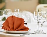 Utopia Kitchen Cotton Blend Napkins 12 Pack 46x46 cm Orange view 7