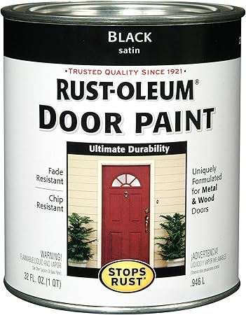 Rust Oleum 238310 Door Paint Black 1 Quart House Paint Amazon Com