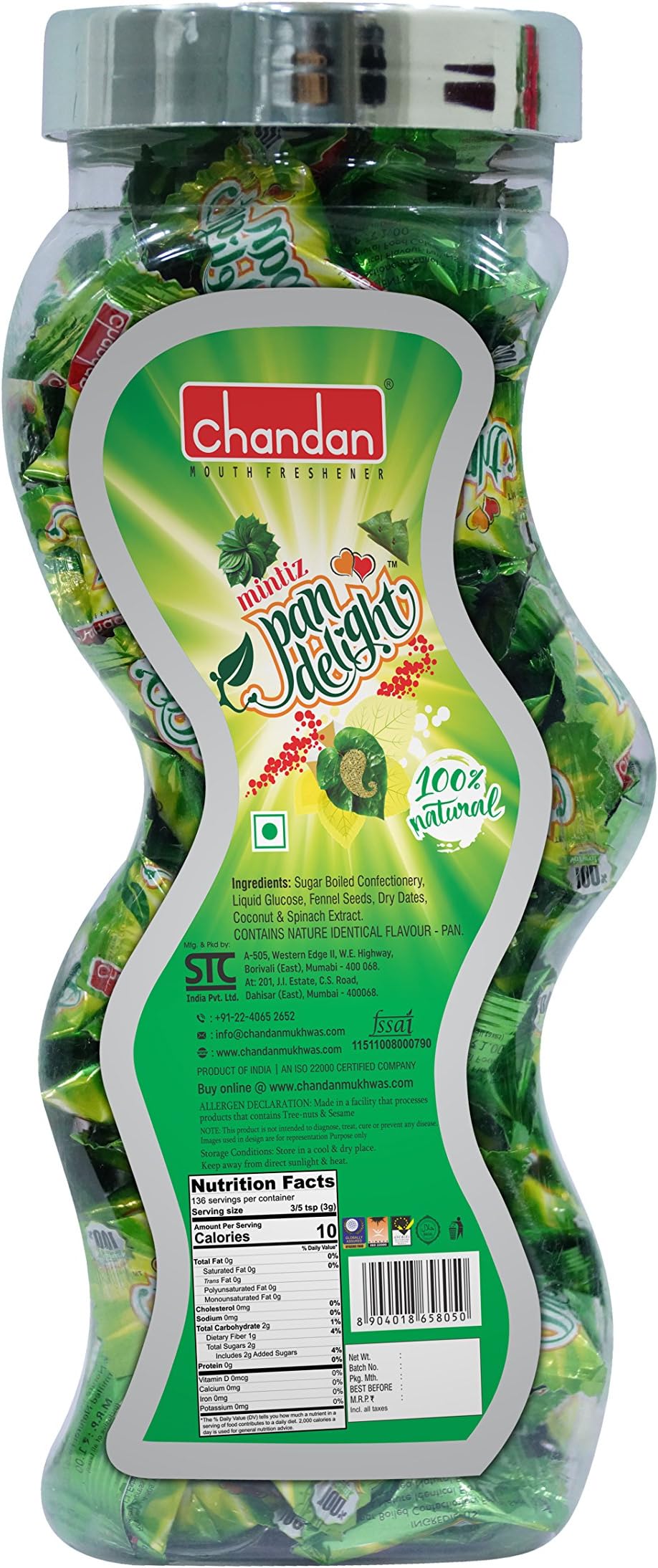 Chandan Mukhwas (Mumbai) Paan Delight, 100% Natural Paan Candy, After Meal Digestive Candy, Indian Mouth Freshener - 150 Grams Each (Pack of 2)