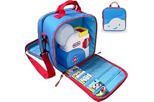 amiumuca Detachable Bag Compatible with Little Tikes Story Dream Machine Books Starter Set，Kids Toys Storage Case for Little Tikes for Storybook, Audio Play, Character,with Handle and Shoulder Strap