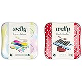 Welly Bandages - Flexible Fabric, Adhesive, Standard Shapes & Assorted Shapes for Fingers and Toes, Classic & Colorwash Patte
