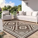 GENIMO Outdoor Rug for Patio Clearance, 6x9 ft
