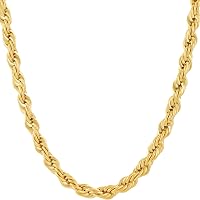 Men's 24in 6mm Gold Mariner Link Chain Necklace – Bold & Shiny