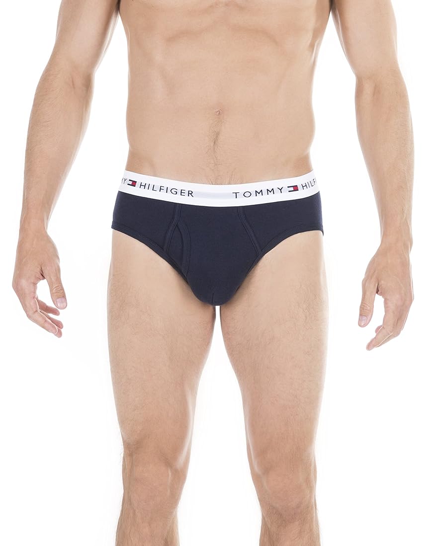 限Prime会员 金盒特价 Tommy Hilfiger 汤米希尔费格 经典款 男式三角内裤*4条装 3.9折.39 多套色可选 海淘转运到手约¥118
