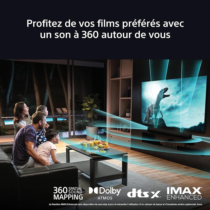 BRAVIA Theatre Bar 9 – Barre de Son TV Dolby Atmos®, 13 Haut-parleurs, Wi-FI®, Bluetooth®, 360 Spatial Sound Mapping, Modèle 2024