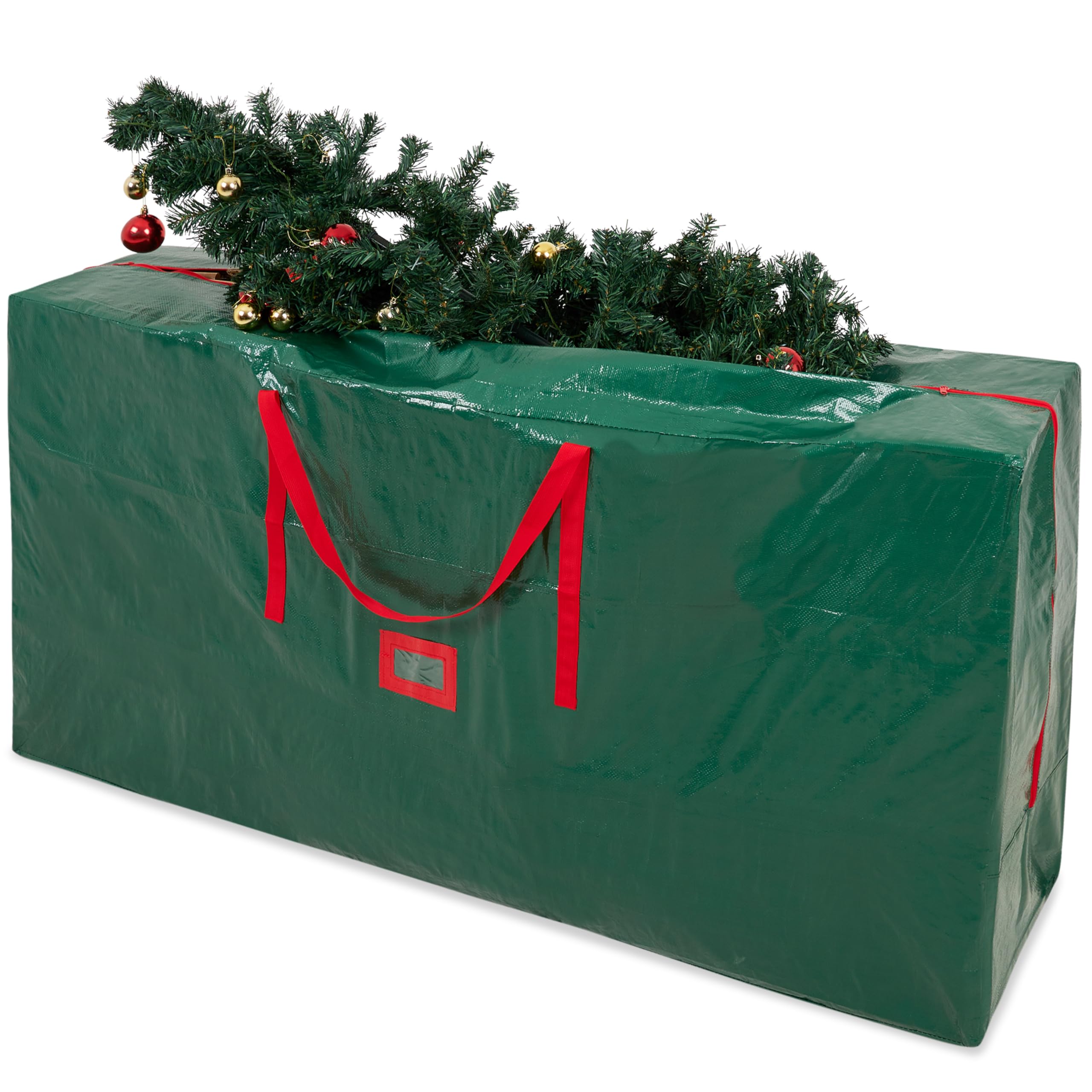 Christmas Tree Storage Bag - Zipped Christmas Storage Tree Bag with Carrying Handles Tidy Storage Solution Various Sizes (Green 160 cm)