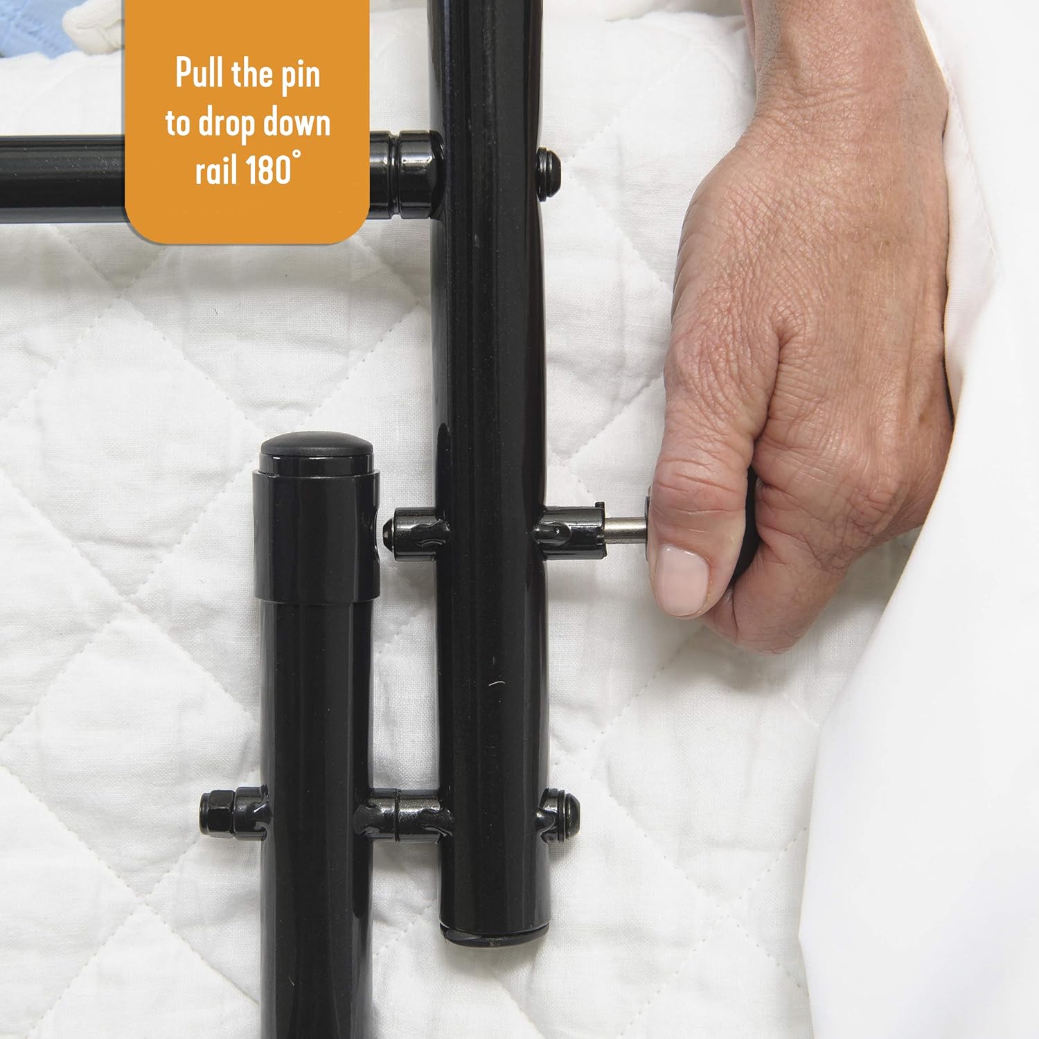 Stander 30" Safety Bed Rail, Adjustable Bed Rail for Elderly Adults, Bed Safety Rail: Health & Personal Care