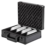 Metal Coin Case Contains 40 Pcs Clear Plastic Coin