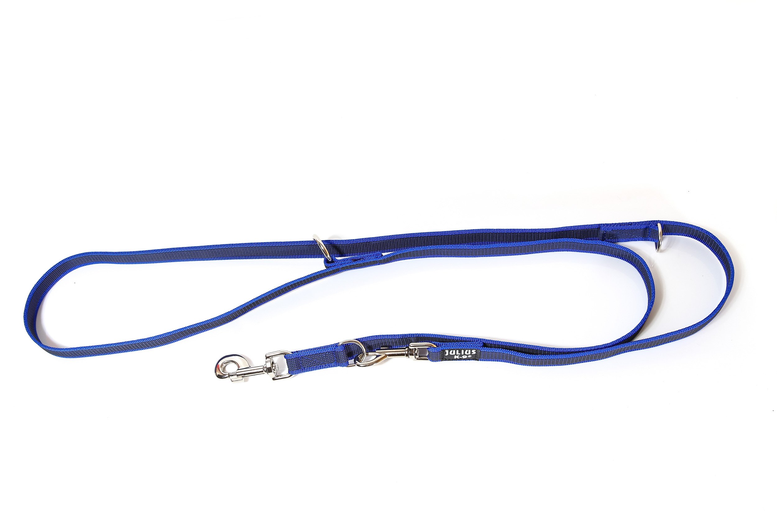 Color & Gray Adjustable Super-Grip Leash, 20 mm x 2,2 m, Blue-Gray — image 1