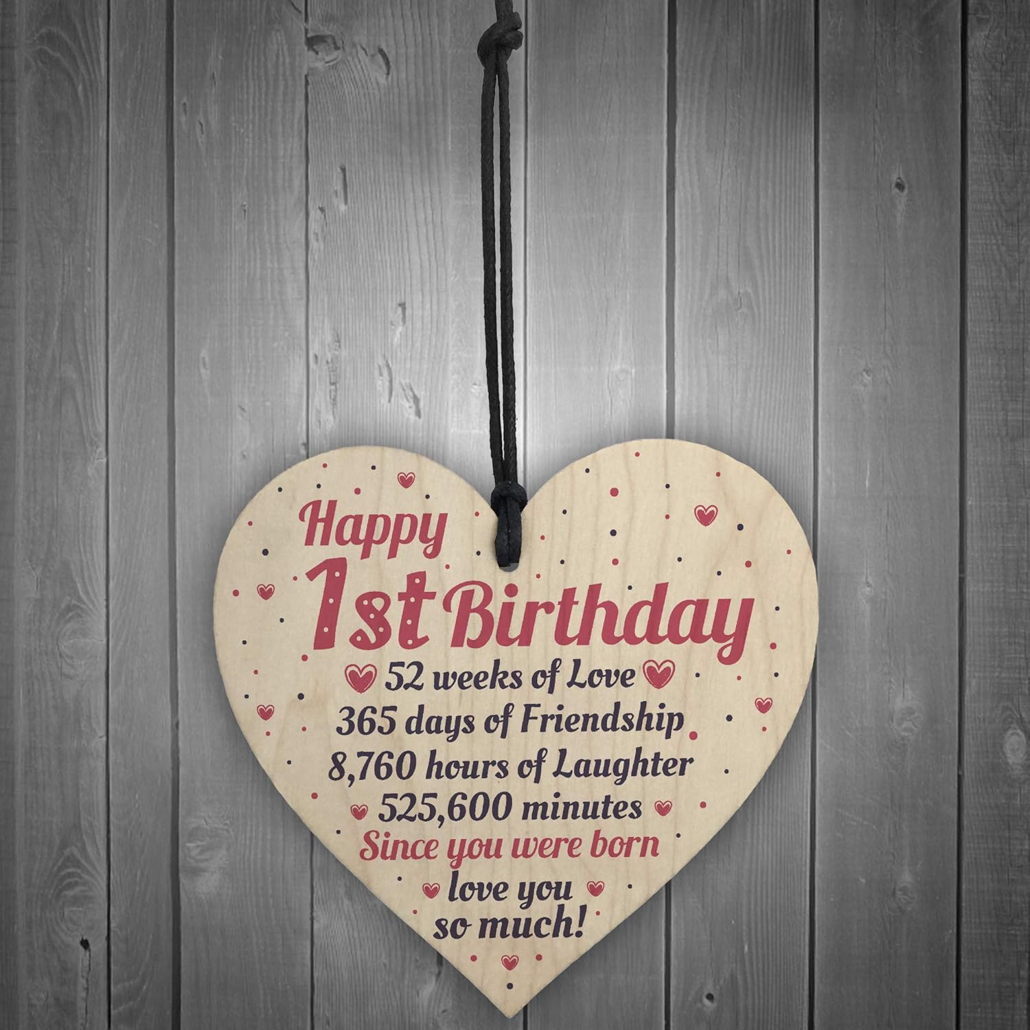 Red Ocean Happy 1st First Birthday Baby Daughter Son Grandson Grandaughter Nephew Niece Gifts, Multicolor - Image 3