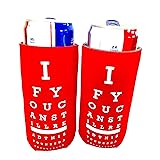 12 oz. Slim Beer Can Sleeves - Set of 2 Funny Eye