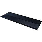 CLIMATEX Indoor/Outdoor Rubber Runner Mat, Door Mat For Floor Protection, 27" X 6', Black (9A-110-27C-6)