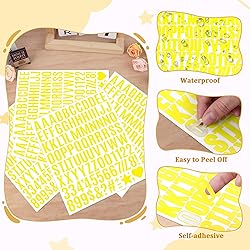 1470 Letter Stickers 15 Sheets Alphabet Stickers
