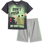STAR WARS The Mandalorian The Child Baby Athletic T-Shirt and Mesh Shorts Outfit Set Infant to Big Kid