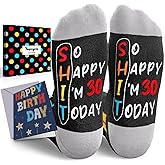 HAPPYPOP Birthday Gifts Ideas - Socks for 21 30 Year Olds Woman Man