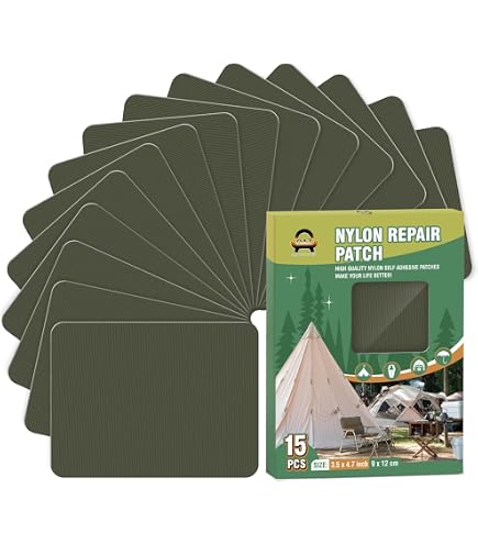 Gear Aid Tenace Nastro Riparazione Nylon - 3x20", Colore Coyote, Confezione Da 2