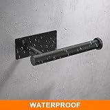 Ibergrif 5pcs Bathroom Accessories Set Black Wall Mounted or Adhesive view 6