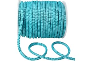 AEVORA 1/8 inch Nylon Rope - 20 Yards(60ft) Strong Utility Poly Cord for Clothes Line, Flag, Pole Camping, Crafting (144-turquoise)