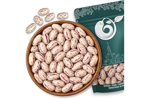 NY Spice Shop Cranberry Dried Beans - 5 Pound Dried Borlotti Beans - Romano Beans - All Natural Roman Cranberry (Borlotti) Beans - Great for Soups & Stews - High in Folate, Fiber, and Protein