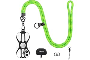 Kaptron Universal Cell Phone Lanyard: Adjustable Crossbody Cell Phone Strap with Silicone Phone Holder and Phone Tethers