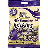 Walkers Nonsuch Milk Chocolate Eclairs 5.29 oz (150g) - Traditional British Chewy Butter Toffee Candy, Classic English Creamy Toffee Sweets, Imported UK Chocolates Gourmet Gift