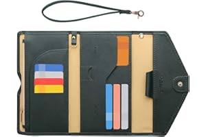 ZOPPEN Passport Holder Women Travel Wallet (Ver.5) for Women Rfid Blocking Passport Cover Case Document Organizer Wrist Strap