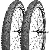 Bike Tire with Anti-Stab Weave, 26in Mountain Bike Tire Set Folding Replacement High-Performance Wear-Resistant Bicycle Tires for MTB Off-Road Bike