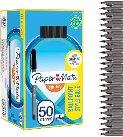 Paper Mate InkJoy 100ST Ballpoint Pens 1.0mm Black 50 Count