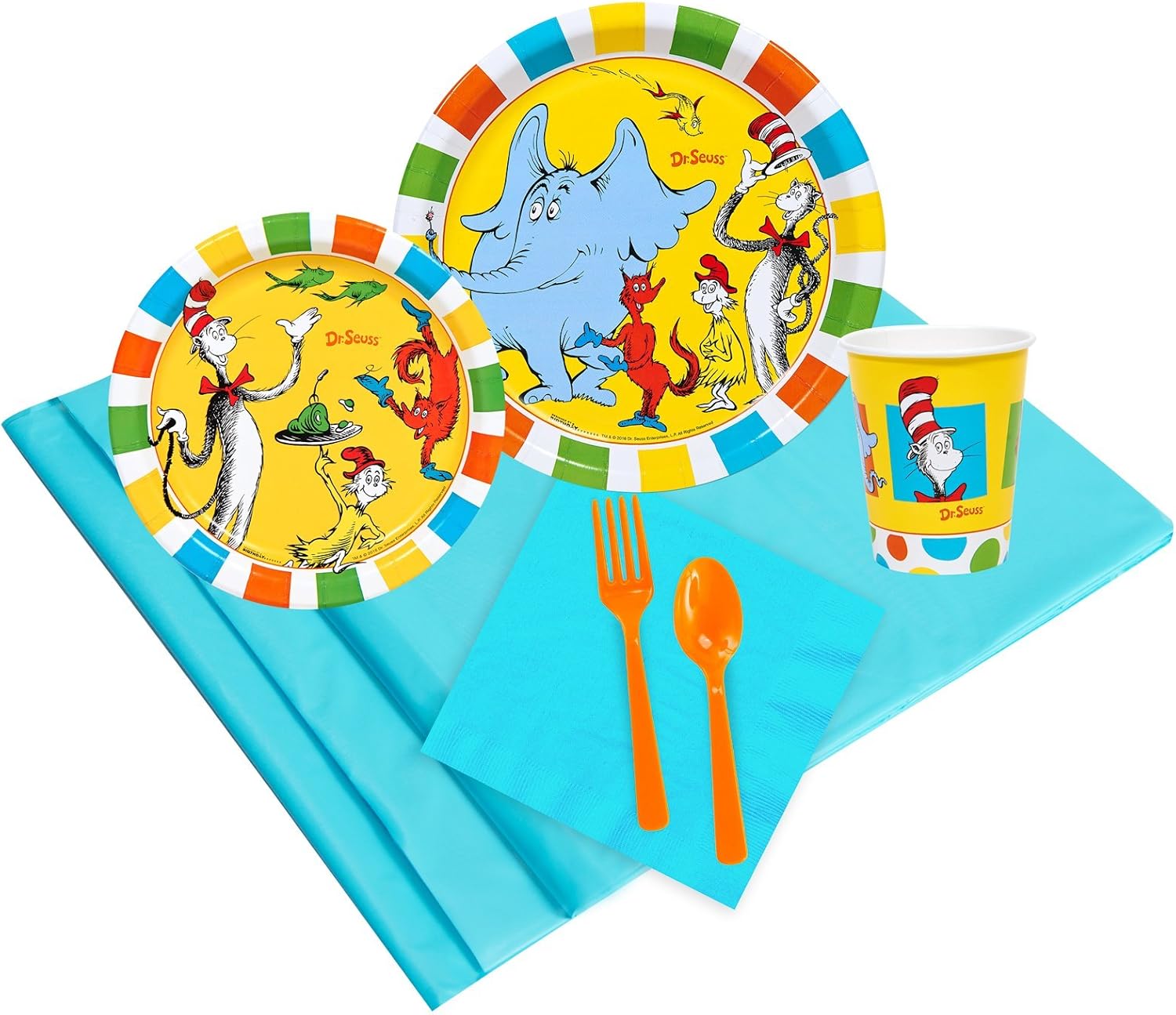 BirthdayExpress Dr Seuss Cat in The Hat Party Supplies - Party Pack for 24