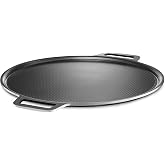 HexClad Hybrid Nonstick Pizza Steel for Pizzas Up to 14", Oven &amp; BBQ Safe | Stay-Cool Handles, Dishwasher and Oven Safe up to 900&deg;F, Compatible with All Cooktops