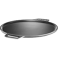 HexClad Hybrid Nonstick Pizza Steel for Pizzas and Flatbreads Up to 14", Dishwasher-Friendly, BBQ and Oven-Safe Up to 900°F