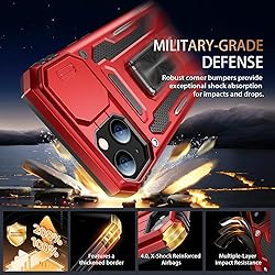 Goodon for iPhone 14 Plus Case with Sliding Camera