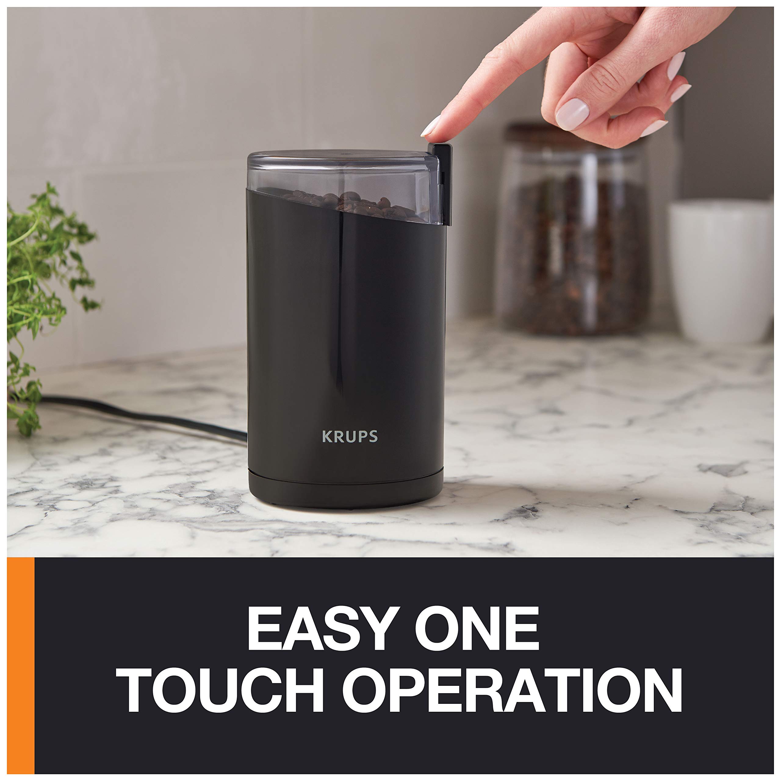 KRUPS F203 Electric Spice and Coffee Grinder with Stainless Steel