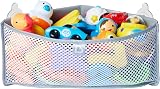 Munchkin High'n Dry Corner Bath Toy Organiser - Grey Storage Unit