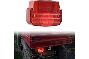 SAUTVS Red Tail Light Housing for Kawasaki Mule, Tail Lamp Lens for Kawasaki Mule 1990-2020 Accessories (1PC, Replace #23026-1019)