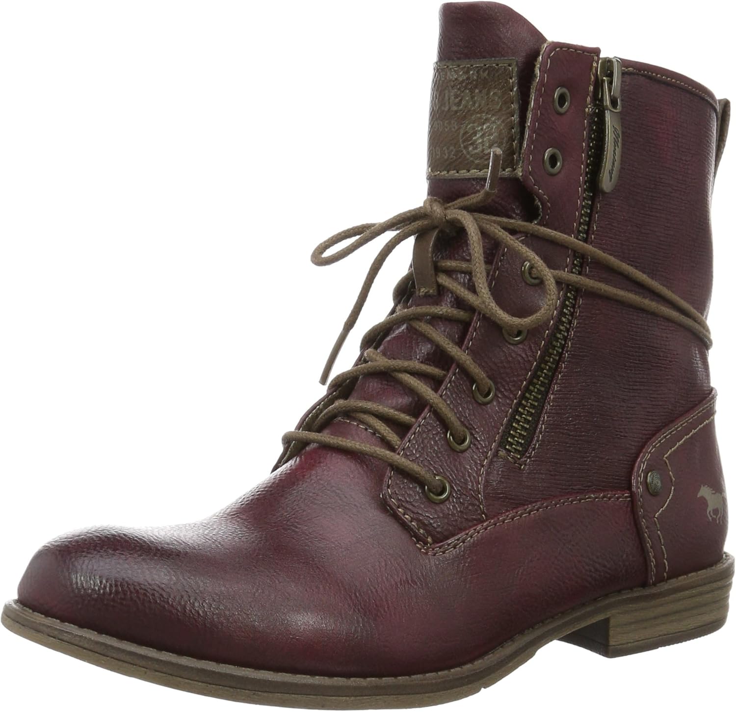 bottes mustang rouge